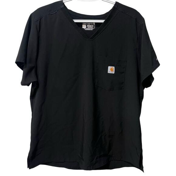 Carhartt *Bundle of 4* Women's Force Flex Scrub Tops Black Large - Picture 1 of 9